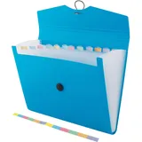 D.RECT Fächermappe DIN A4 Blau 12 St.