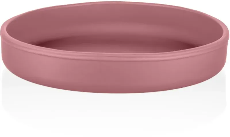 Zopa Silicone Plate Teller 6 m+ Old Pink 1 St.