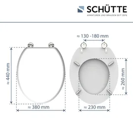 Schütte Holzkern WC-Sitz WHITE