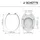 Schütte Holzkern WC-Sitz WHITE
