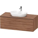 Duravit Waschtischunterschrank wandhängend „D-Neo“ 120 × 45,9 × 55 cm in Nussbaum Natur