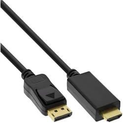 InLine DisplayPort zu HDMI Konverter Kabel - 4K/60Hz - schwarz - 2m