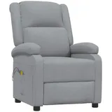 vidaXL Massagesessel Elektrisch 72 x 71 x 70 cm Hellgrau mit Fernbedienung