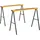 DURHAND Arbeitsbock Metall 99,5 x 50 x 76 cm Gelb