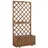 Outsunny Hochbeet Pflanzkasten mit Rankgitter 72,5 x 31,5 cm Tannenholz Beige