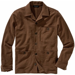 Mey & Edlich Herren Cardigans Regular Fit Braun einfarbig - 46