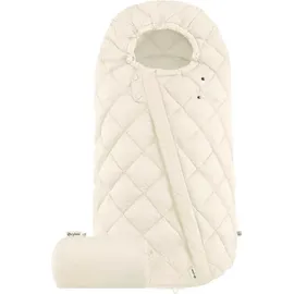 Cybex EOS Lux Kinderwagen (2-in-1 Kinderwagen) inkl. Snogga 2.0 Fußsack, Farbe:Seashell / Taupe