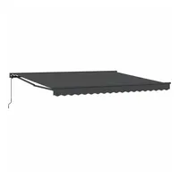 VidaXL Einziehbare Markise Anthrazit 400x300 cm Stoff