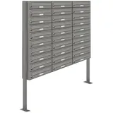 AL Briefkastensysteme 30er Premium Standbriefkasten RAL 9007 Grau