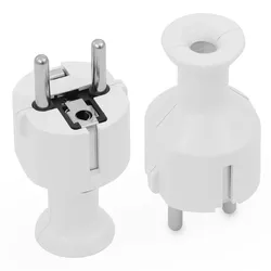 Zerlegbar Stecker 230V 16A Uni-Schuko weiß