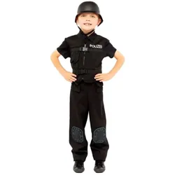 Polizei Spezialeinheit Kostüm für Kinder - Kinder-4-6-Jahre