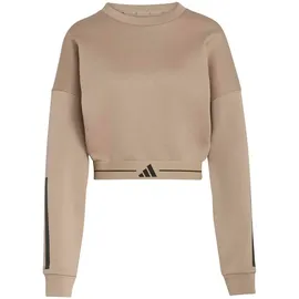 adidas Hyperglam Sweatshirt 3 Streifen Chalky Brown L