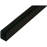 GAH Alberts U-Profil Kunststoff 10 mm x 16 mm x 1.000 mm Schwarz