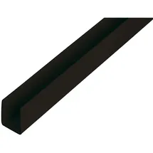GAH Alberts U-Profil Kunststoff 10 mm x 16 mm x 1.000 mm Schwarz
