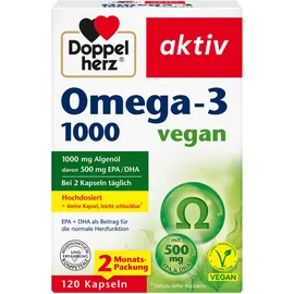 Doppelherz Omega-3 1000 vegan 120 Kapseln