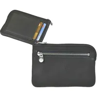 Sonnenleder Geldbörse Portemonnaie Geldbeutel Leder Monteverdi Damen Herren schwarz 822-395-02 - Schwarz