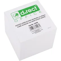 D.RECT Zettelklotz 110195, lose, 900 blatt weiß, 9 x 9 cm