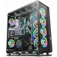 Thermaltake Core P8 TG (ATX, mATX, E-ATX, Mini-ATX), PC Gehäuse, Schwarz, Transparent