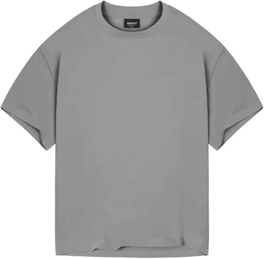 Burocs Basic Oversized T-Shirt Grau