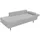 Max Winzer Recamiere Flachgewebe Grau