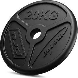 Marbo Sport Olympia Hantelscheiben-Set Gusseisen Hantelscheibe 60 kg schwarz
