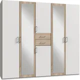 WIMEX Drehtürenschrank Diver 225 x 207 x 58 cm Weiß