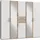 WIMEX Drehtürenschrank Diver 225 x 207 x 58 cm Weiß