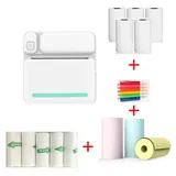 Tragbarer Mini-Drucker - Thermodrucker für Fotos & Etiketten - Bluetooth - Kabellos - Ohne Tinte - App-Steuerung - 8 S./Min - Integrierter Akku - ...