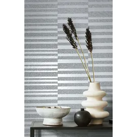 Marburg Tapete Grau Beige Pearl Glänzende Streifen Modern für Wohnzimmer Schlafzimmer Küche 10,05 x 0,53