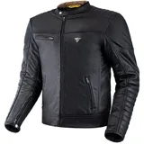 SHIMA WINCHESTER 2.0 Motorrad Jacke Herren Leder AIRFORCE Rückenprotektor Motorrad Lederjacke Herren mit Protektoren Vintage Retro (Schwarz,