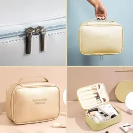 luxuskollektion Kosmetiktasche Set Gold PU