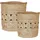 Beliani Aufbewahrungskorb 2er Set ALANG Jute 0 x 0 x 0 cm naturfarben