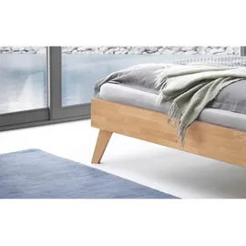 Hasena Massivholzbett Calvari 200 x cm Holz Eiche Bianco