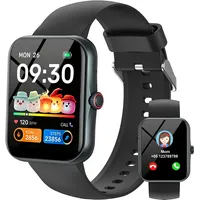 Smartwatch Kinder Fitness Tracker, 1,83"HD Kinder Smartwatch für Mädchen Jungen Teens mit Schrittzähler IP68 Wasserdicht 120 Sportmodi Schlafmonitor Wecker, Fitness Tracker Uhr für 5-16 Jahren Schwarz
