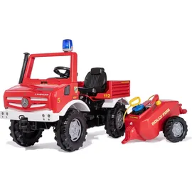 Rolly Toys Unimog Feuerwehr Edition 2020 (mit Anhänger Tretauto 3 ü 8 Jahre