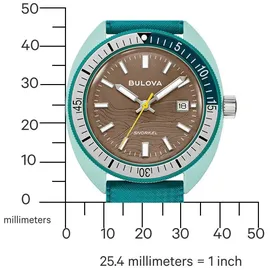 BULOVA 98B446 Herrenuhr Snorkel Petrol