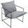 [en.casa] Sessel Utsjoki Textil 61 x 90 x 70 cm Schwarz/Dunkelgrau mit Kissen