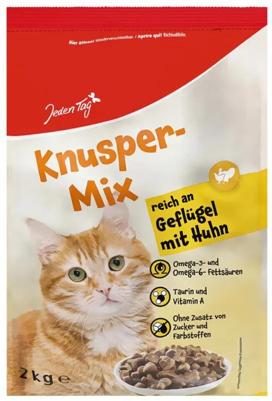 JEDEN TAG Katzentrockenfutter Geflügel 2 kg