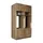 roomartstore.de Waschmaschinen-Doppelschrank SERIE 1 230 x 134 x 67 cm Schwarz