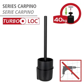 Wenko WC-Garnitur Carpino Schwarz 1 St.