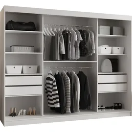 Mirjan24 Schwebetürenschrank Wika 250 x 200 x 62 cm Beige