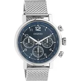 Oozoo Armbanduhr silber C10904 Timepieces Uni Analog-Quarzuhr UOC10904 - Silber/Dunkelblau