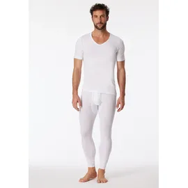 SCHIESSER Lange Unterhose unifarben weiß M 1er Pack