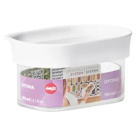 Emsa Optima rechteckig transparent/weiß 6,5 cm 0,18 l