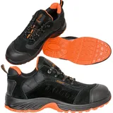 Urgent Arbeitsschuhe Schutzschuhe 210 S1 Sicherheitshalbschuhe mit Stahlkappe Gr. - Schwarz/Orange -