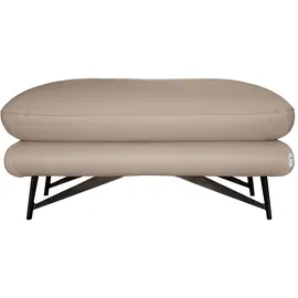 Calia Italia Hocker Cezanne Leder 90 x 42 x 70 cm Beige