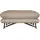 Calia Italia Hocker Cezanne Leder 90 x 42 x 70 cm Beige