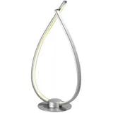 CASANOVA casa NOVA LED-Tischlampe ONION, Silbergrau Weiß - Metall Kunststoff - H 37 cm