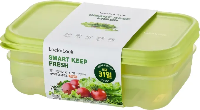 Locknlock Fresh Block, 760 ml, 2 Stück