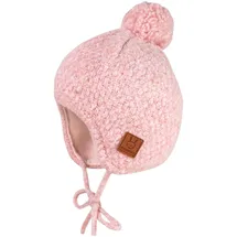 Maximo Bommelmütze weiche Wollmischung, Bommel, Bindeband, gefüttert rosa,